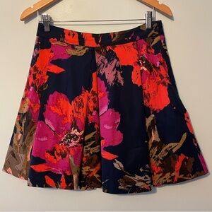 Trina Turk Floral Pleated Skirt Size 4